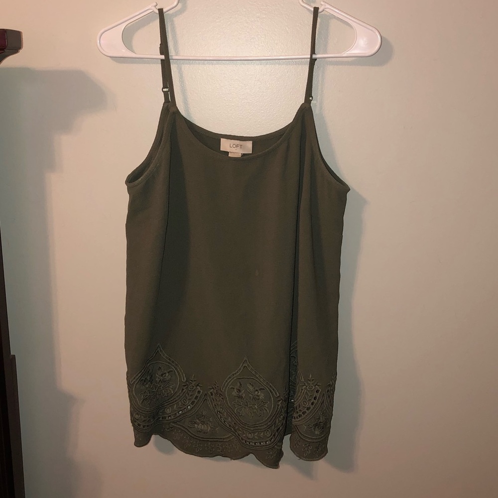 Green tank top
